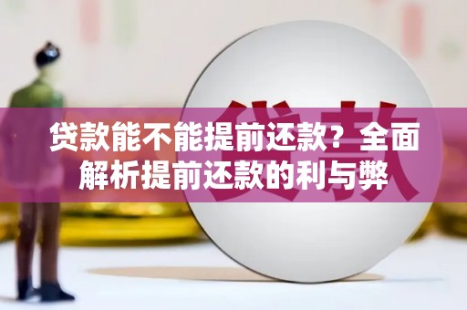 横山贷款能不能提前还款？全面解析提前还款的利与弊
