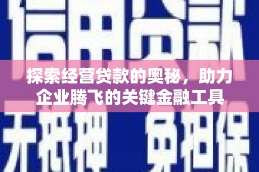 横山探索经营贷款的奥秘，助力企业腾飞的关键金融工具