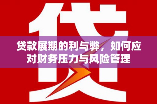 横山贷款展期的利与弊，如何应对财务压力与风险管理
