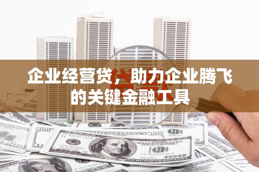 横山企业经营贷，助力企业腾飞的关键金融工具