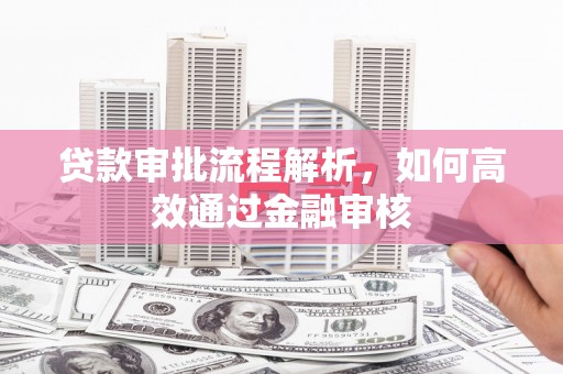 横山贷款审批流程解析，如何高效通过金融审核