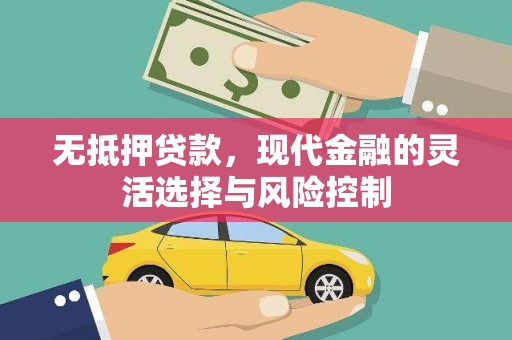 横山无抵押贷款，现代金融的灵活选择与风险控制