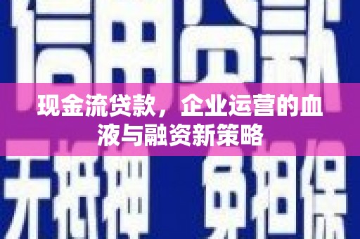 横山现金流贷款，企业运营的血液与融资新策略