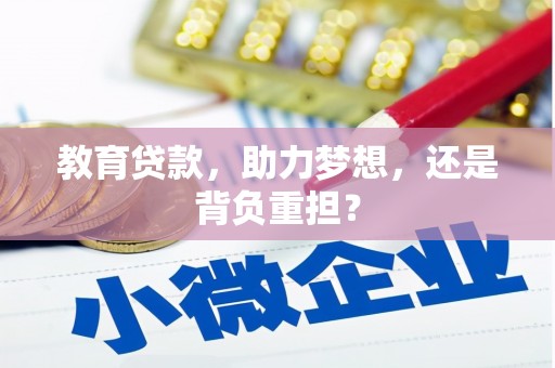 横山教育贷款，助力梦想，还是背负重担？