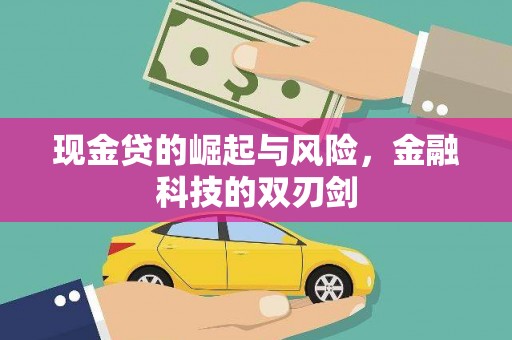 横山现金贷的崛起与风险，金融科技的双刃剑