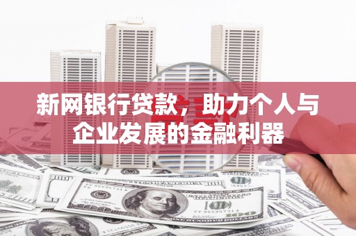 横山新网银行贷款，助力个人与企业发展的金融利器