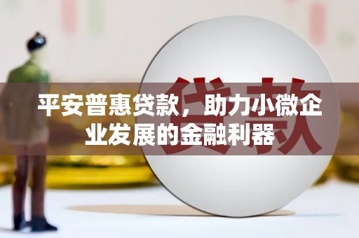 横山平安普惠贷款，助力小微企业发展的金融利器