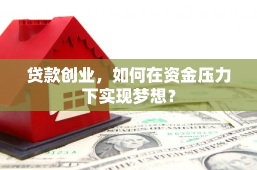 横山贷款创业，如何在资金压力下实现梦想？