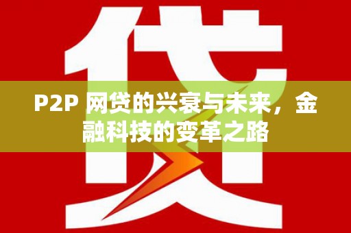 横山P2P 网贷的兴衰与未来，金融科技的变革之路