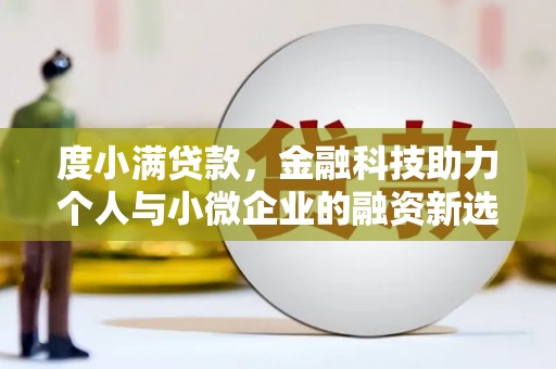 横山度小满贷款，金融科技助力个人与小微企业的融资新选择