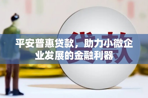 横山平安普惠贷款，助力小微企业发展的金融利器