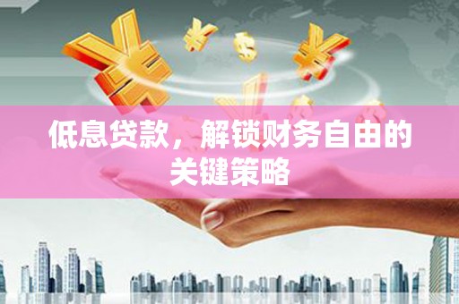 横山低息贷款，解锁财务自由的关键策略