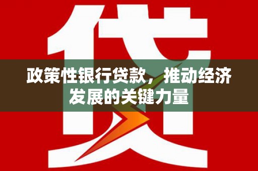 横山政策性银行贷款，推动经济发展的关键力量