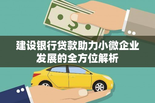 横山建设银行贷款助力小微企业发展的全方位解析