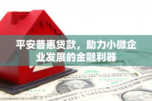 横山平安普惠贷款，助力小微企业发展的金融利器