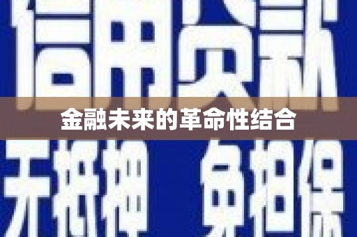 横山金融未来的革命性结合